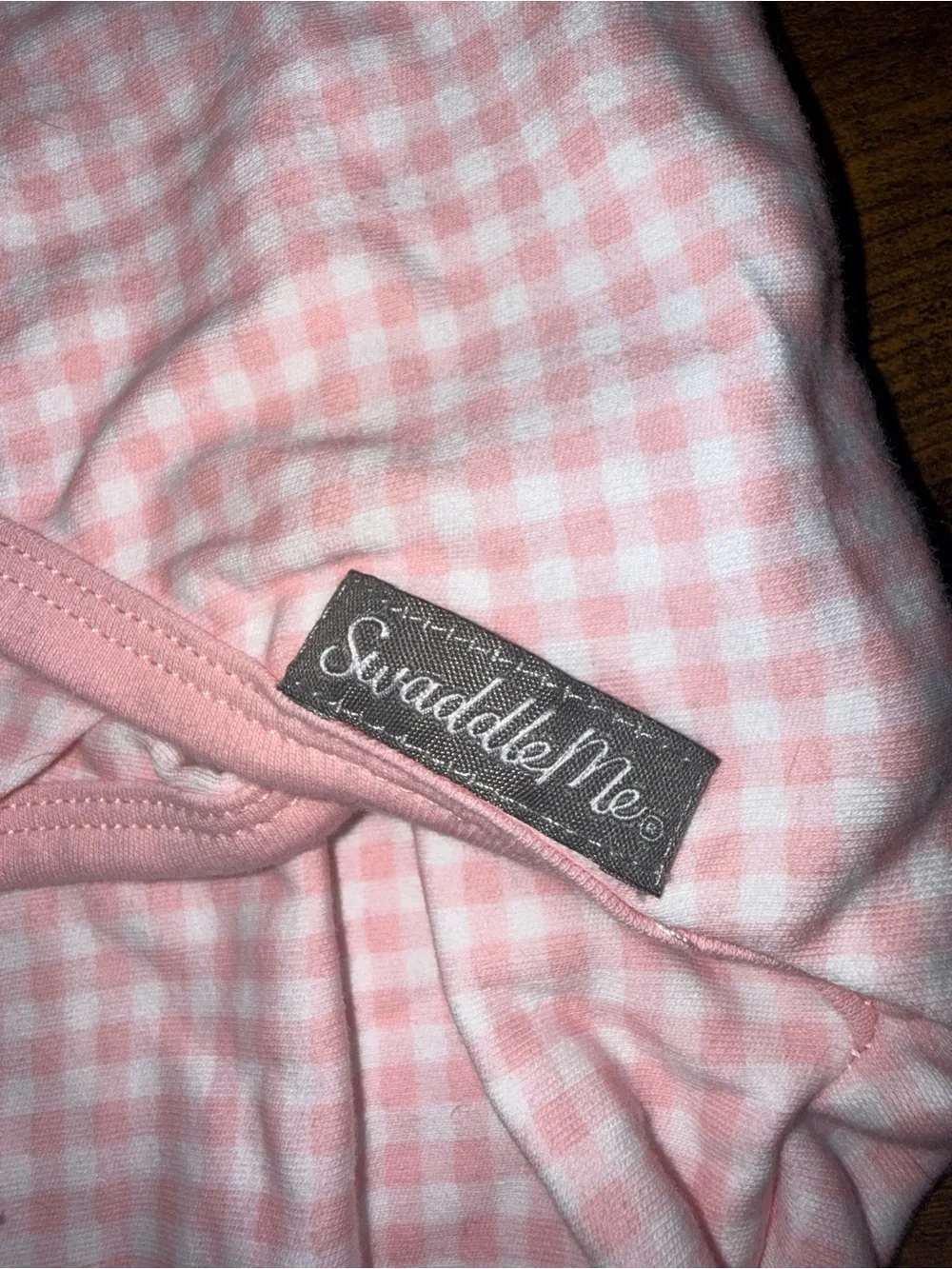 SwaddleMe Pink Gingham & Cream Infant Sleep Sacks - 2-Pack